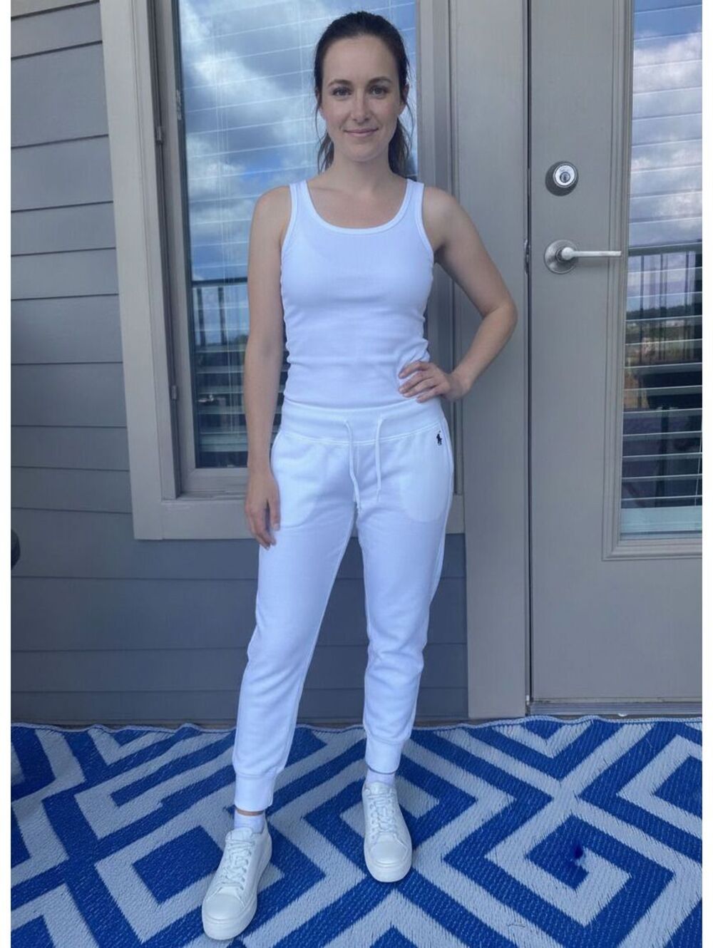 Polo Ralph Lauren White Sweatpants XS